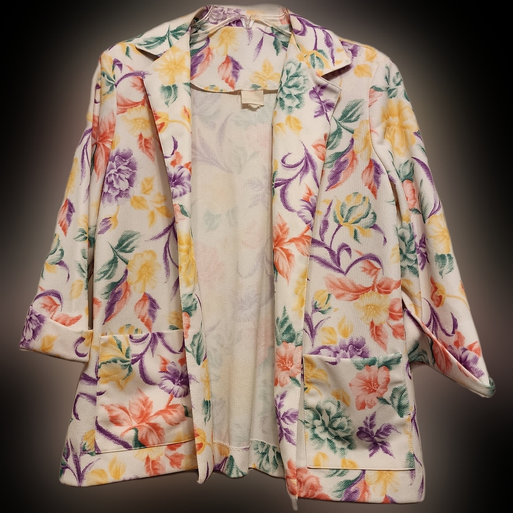 Women's floral blazer